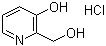 3-羟基-2-羟甲基吡啶盐酸盐分子结构 (CAS 14173-30-9)