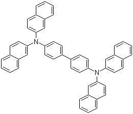 N,N,N',N'-四(2-萘基)-1,1'-联苯-4,4'-二胺分子结构 (CAS 141752-82-1)