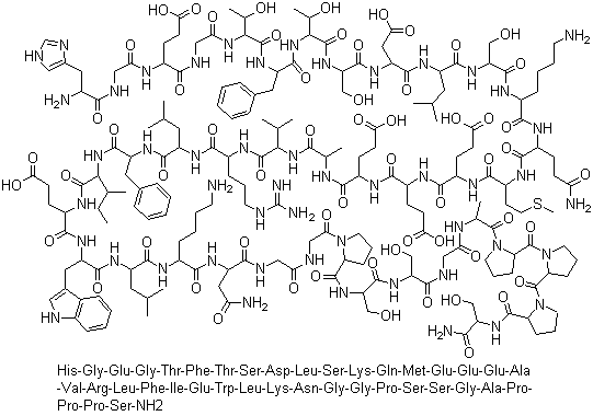 艾塞那肽分子结构 (CAS 141758-74-9)