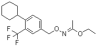 N-[[4-Cyclohexyl-3-(trifluoromethyl)phenyl]methoxy]ethanimidic acid ethyl ester molecular structure (CAS 1418144-65-6)