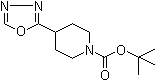 4-(1,3,4-恶二唑-2-基)-1-哌啶羧酸叔丁酯分子结构 (CAS 1419075-88-9)