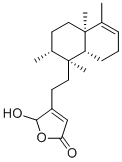 structure of CAS# 141979-19-3, 16-羟基克罗-3,13-二烯-15,16-内酯