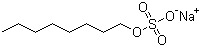 structure of CAS# 142-31-4, Sodium octyl sulfate