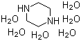 structure of CAS# 142-63-2, 哌嗪六水合物