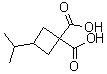 CAS # 14205-20-0, 3-(1-Methylethyl)-1,1-cyclobutanedicarboxylic acid