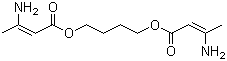 3-氨基-2-丁烯酸 (1,4-丁二基)酯分子结构 (CAS 14205-47-1)