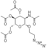 CAS 登录号：142072-11-5, 2-叠氮基乙基 2-(乙酰氨基)-2-脱氧-beta-D-吡喃葡萄糖苷 3,4,6-三乙酸酯