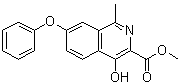 4-羟基-1-甲基-7-苯氧基-3-异喹啉羧酸甲酯分子结构 (CAS 1421312-34-6)