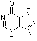 1,4-二氢-3-碘-7H-吡唑并[4,3-d]嘧啶-7-酮分子结构 (CAS 142189-88-6)