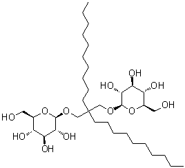 2,2-二癸基-1,3-丙烷二基二-beta-D-吡喃葡萄糖苷分子结构 (CAS 1423318-02-8)
