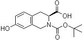 (3S)-2-叔丁氧羰基-7-羟基-1,2,3,4-四氢异喹啉-3-甲酸分子结构 (CAS 142335-42-0)