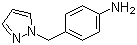 structure of CAS# 142335-61-3, 4-(1H-Pyrazol-1-ylmethyl)aniline
