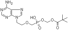 阿德福韦单特戊酸甲酯分子结构 (CAS 142341-05-7)
