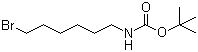 6-(叔丁氧羰基氨基)溴己烷分子结构 (CAS 142356-33-0)