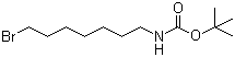 (7-溴庚基)氨基甲酸叔丁酯分子结构 (CAS 142356-34-1)
