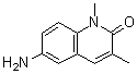 6-氨基-1,3-二甲基-1H-喹啉-2-酮分子结构 (CAS 1425927-75-8)
