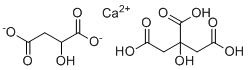 柠檬酸苹果酸钙分子结构 (CAS 142606-53-9)