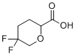 5,5-二氟四氢吡喃e-2-羧酸分子结构 (CAS 1426135-66-1)