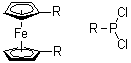 1,1'-双(二氯膦基)二茂铁分子结构 (CAS 142691-70-1)
