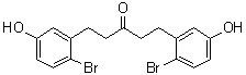 1,5-二(2-溴-5-羟基苯基)-3-戊酮分子结构 (CAS 1427054-10-1)