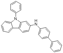 N-([1,1'-联苯]-4-基)-9-苯基-9H-咔唑-2-胺分子结构 (CAS 1427316-58-2)