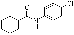 N-(4-氯苯基)环己基甲酰胺分子结构 (CAS 142810-49-9)