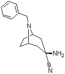 (3-外型)-3-氨基-8-(苄基)-8-氮杂双环[3.2.1]辛烷-3-甲腈分子结构 (CAS 142838-94-6)