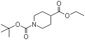 structure of CAS# 142851-03-4, Ethyl N-Boc-piperidine-4-carboxylate