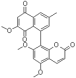 CAS # 142878-03-3, Toddacoumaquinone, 8-(5,7-Dimethoxy-2-oxo-2H-1-benzopyran-8-yl)-2-methoxy-6-methyl-1,4-naphthalenedione