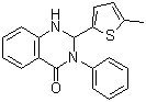 2,3-二氢-2-(5-甲基-2-噻吩基)-3-苯基-4(1H)-喹唑啉酮分子结构 (CAS 1429192-00-6)