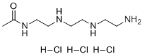 N1-乙酰基三乙烯四胺三盐酸盐分子结构 (CAS 1429850-43-0)
