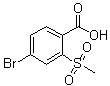 structure of CAS# 142994-02-3, 4-溴-2-甲磺酰基苯甲酸