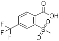 2-甲基磺酰基-4-三氟甲基苯甲酸分子结构 (CAS 142994-06-7)
