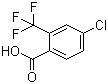 4-氯-2-(三氟甲基)苯甲酸分子结构 (CAS 142994-09-0)
