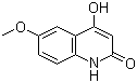 4-羟基-6-甲氧基喹啉-2-酮分子结构 (CAS 14300-45-9)