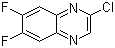 2-氯-6,7-二氟喹喔啉分子结构 (CAS 143007-15-2)