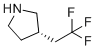 (S)-3-(2,2,2-三氟乙基)吡咯烷分子结构 (CAS 1430091-57-8)