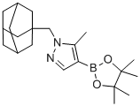 CAS # 1430845-70-7, 1-(Adamantan-1-ylmethyl)-5-methyl-4-(4,4,5,5-tetramethyl-1,3,2-dioxaborolan-2-yl)-1H-pyrazole, 1-(1-adamantylmethyl)-5-methyl-4-(4,4,5,5-tetramethyl-1,3,2-dioxaborolan-2-yl)pyrazole