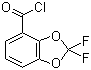 2,2-二氟-1,3-苯并二恶茂-4-甲酰氯分子结构 (CAS 143096-86-0)