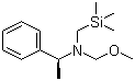 structure of CAS# 143140-08-3, (S)-N-(甲氧基甲基)-N-[(三甲基硅)甲基]-1-苯乙胺