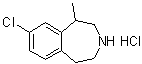 8-氯-2,3,4,5-四氢-1-甲基-1H-3-苯并氮杂卓盐酸盐分子结构 (CAS 1431697-94-7)