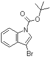 3-溴-1H-吲哚-1-羧酸叔丁酯分子结构 (CAS 143259-56-7)