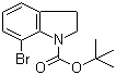 structure of CAS# 143262-17-3, N-Boc-7-bromoindoline