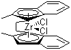 rac-乙烯双(2-甲基-1-茚基)二氯化锆分子结构 (CAS 143278-87-9)