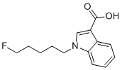 structure of CAS# 1432794-98-3, 1-(5-氟戊基)-1H-吲哚-3-羧酸