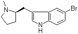 (R)-5-溴-3-(1-甲基-2-吡咯烷基甲基)-1H-吲哚分子结构 (CAS 143322-57-0)