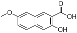 2-羟基-6-甲氧基-3-萘甲酸分子结构 (CAS 143355-56-0)