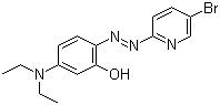 structure of CAS# 14337-53-2, 2-(5-溴-2-吡啶基偶氮)-5-(二乙基氨基)苯酚