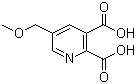 structure of CAS# 143382-03-0, 5-Methoxymethyl-2,3-pyridinedicarboxylic acid