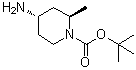 structure of CAS# 1434073-26-3, (2R,4S)-rel-4-氨基-2-甲基-1-哌啶羧酸叔丁酯